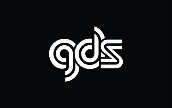 GDS Creative Unique Modern Letter Logo Design. Stylized logo featuring a unique letter design, presenting abstract minimalist aesthetics and modern appeal.