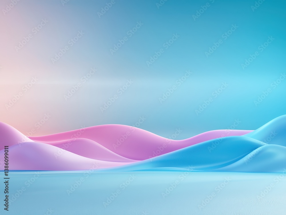 Poster abstract blue and pink gradient background with blurred texture soft focus for modern design