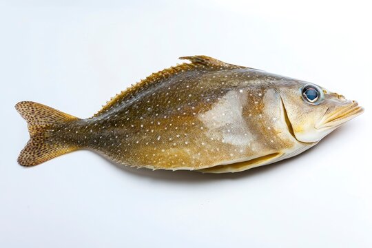 Isolated John Dory Fish on White Background Ready for Cooking