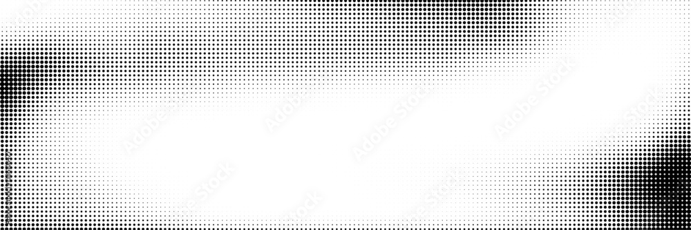 Poster halftone background vector, abstract backdrop design with two tone pattern and copy space for edit y