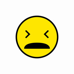 Fototapeta premium Extreme Distress icon vector sign