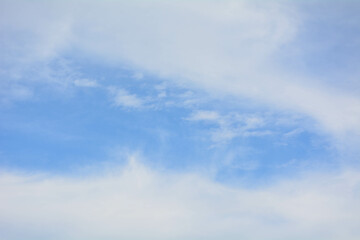 Blue sky background with white clouds