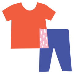 shirt  trouser  pant  vector illustration