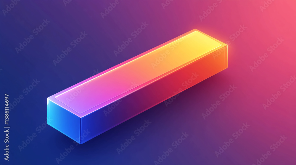Poster abstract gradient rectangle shape design with vibrant colors for background and web design projects 