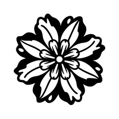 phlox flower icon, phlox flower line art - simple line art of phlox flower, perfect for phlox flower logos and icons