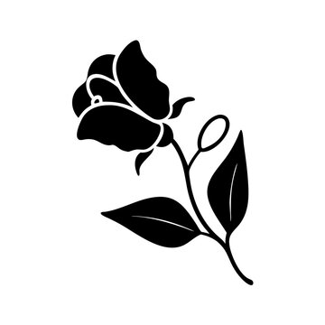 recommend clip art: sweet pea flower icon, sweet pea flower line art - simple line art of sweet pea flower, perfect for sweet pea flower logos and icons