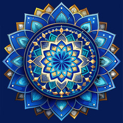 “Elegant black and white mandala design featuring intricate floral and paisley-inspired patterns. The symmetrical artwork radiates a sense of balance and harmony, making it ideal for coloring books