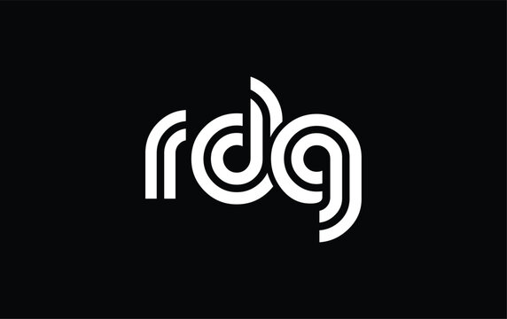 RDG Creative Unique Modern Letter Logo Design. Stylized logo featuring a unique letter design, presenting abstract minimalist aesthetics and modern appeal.
