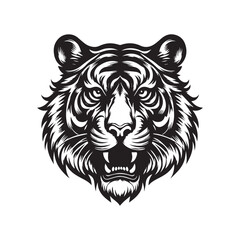 tiger head vector