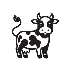 cow cartoon isolated