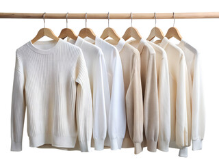 clothes hanger on hangers isolated on white background