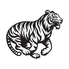 Fototapeta premium vector illustration of a tiger