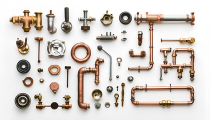 Obraz premium Professional Plumbing Fixing Pipeline System for Home