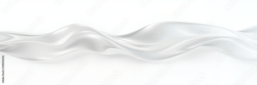 Poster elegant white silk wave abstract background design texture flowing soft smooth art grey light curve