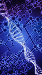 Molecular and helix structure of DNA