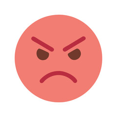  Furious Face Icon for Emotional Expressions