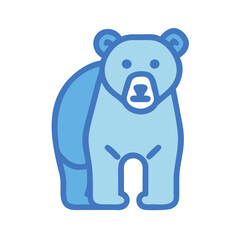  Cute Bear Character Icon for Children