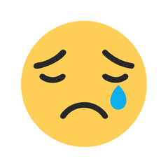  Crying Face Icon for Emotional Expressions