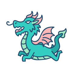  Stylish Dragon Icon for Creative Projects