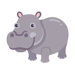  Colorful Hippopotamus Icon for Creative Projects