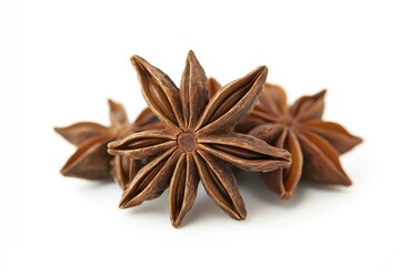 Star Anise Spice Pile Close-up Aromatic and Culinary Ingredient Macro Shot