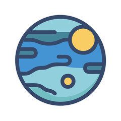  Charming Planet Icon for Cosmic Adventures