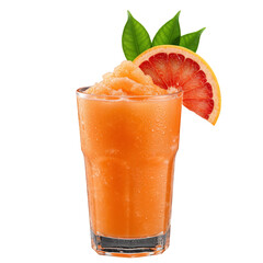 Icy Grapefruit Slush with Citrus Garnish.