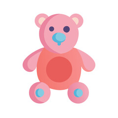Obraz premium Cute Plush Toy Icon for Kids' Joy