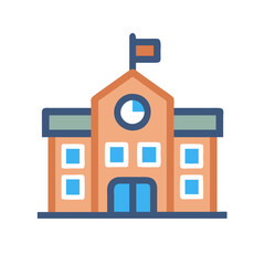  Colorful School Icon for Kids