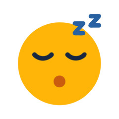 Obraz premium Cute Sleeping Face Icon for Dreamy Designs