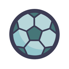 Obraz premium Stylish Soccer Ball Icon for Team Spirit