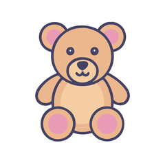  Cute Teddy Bear Icon for Children's Designs