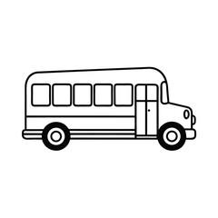 vector illustration of school bus