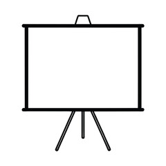 whiteboard  isolated on white background