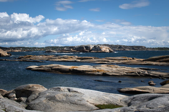 View of the sea and rocks