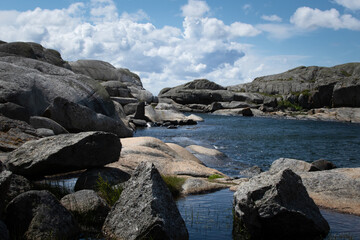 rocks in the sea