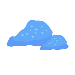 Coral reef stones icon. Vector illustration.