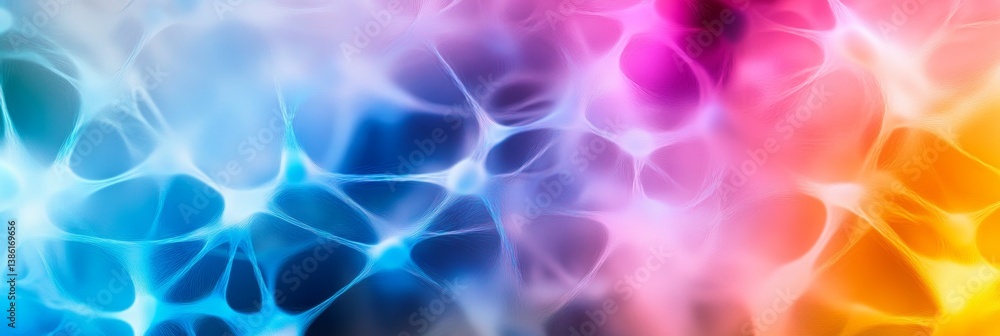 Poster abstract network connections: a art piece - symbolizing connectivity, technology, neural networks, e