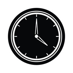 Vector icons of a clock and compass with design elements for time and direction