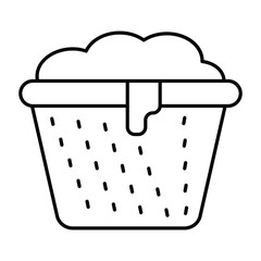 Laundry basket vector, pixel perfect, illustrator file 
