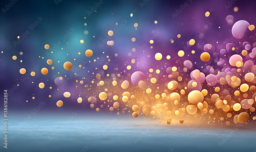 Poster captivating abstract digital particles in high quality design