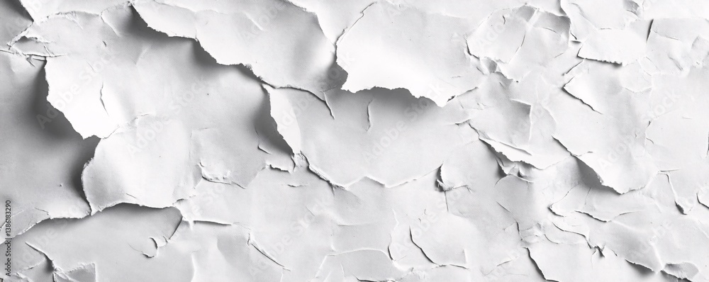 Aufkleber white crumpled paper texture forming abstract pattern background