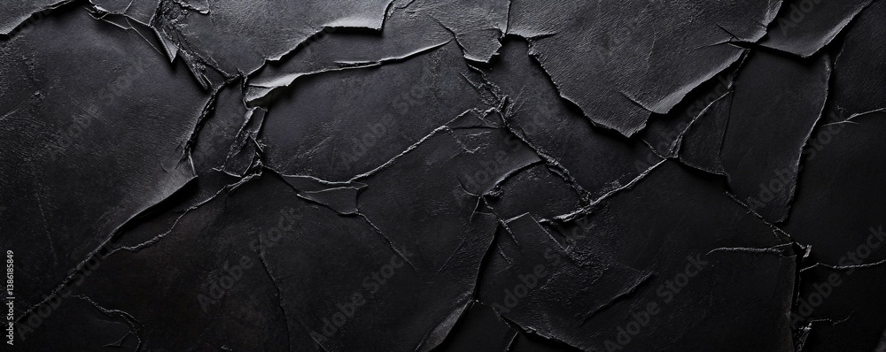 Leinwandbilder dark and gritty abstract texture background with cracks and rough surface