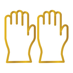 Obraz premium Rubber glove vector, pixel perfect, illustrator file 