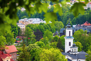 Widok na centrum Krynicy. © Jacek