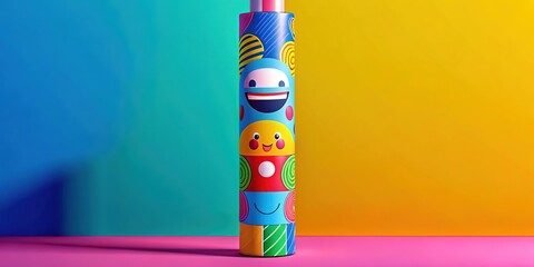Cartoon Pole Illustration, Funny Pole, Artistic Pole