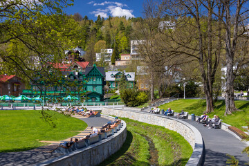 Krynica-Zdrój wiosną.