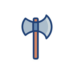 Double Axe Icon: Weapon, Viking, Warrior, Game Asset