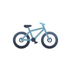 Fototapeta premium Minimalist Bicycle Illustration - Simple Design on White Background