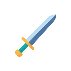 Simple Cartoon Sword Illustration for Gaming or Fantasy